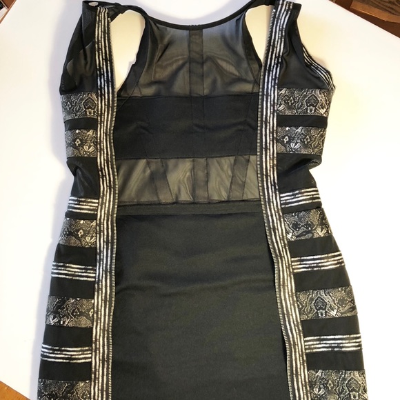 Nasty Gal XXS Black bandage Body Con dress - Picture 6 of 8